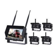 Quad Screen Wireless Rear View Camera System IR Waterproof 2.4g Digital Wireless Car Rearview Camera For Bus,Tractor,Truck